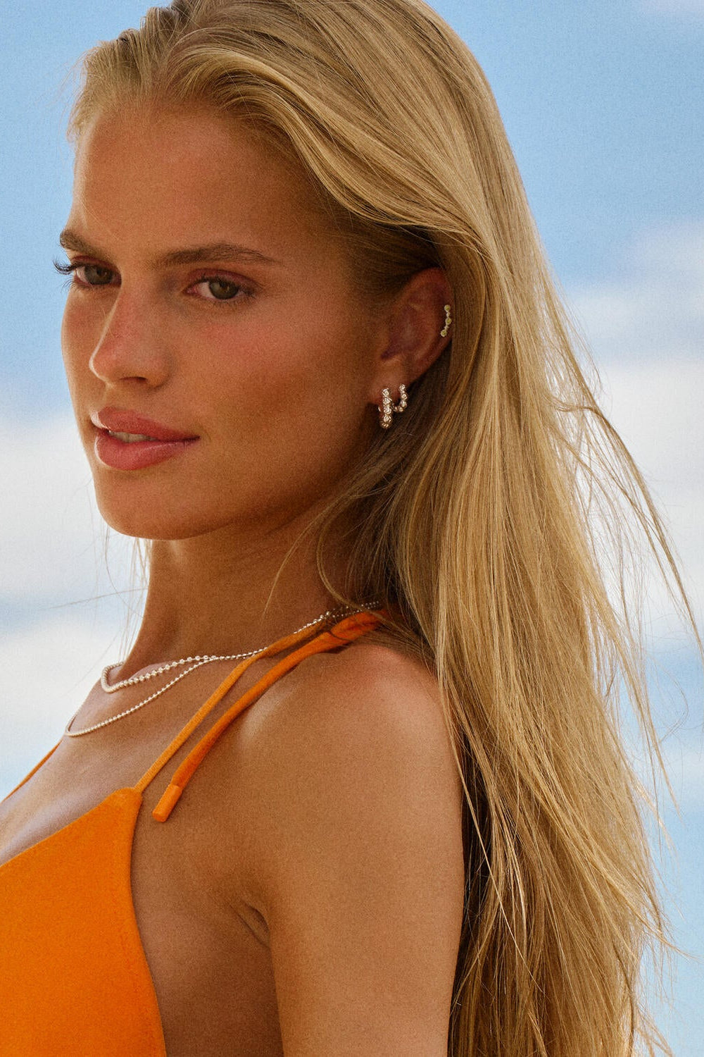 Small Dots hoops - sølv